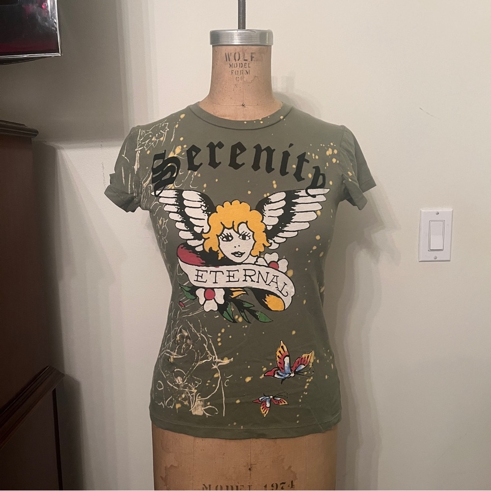Y2K Ed Hardy Graphic Logo T-Shirt